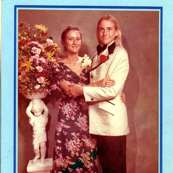 David Swenson author of Only Dead Fish Go With The Flow — senior prom in Encinitas, CA, 1974